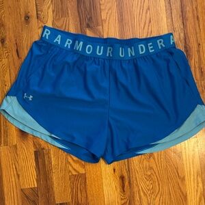 Under Armour Women's Vibrant Blue Athletic Shorts